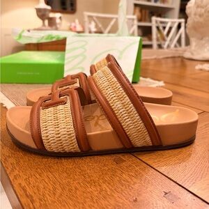 SAM EDELMAN ROWAN BRAIDED WEAVE SANDALS WOMEN’S 6.5